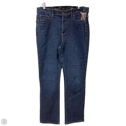 Jeans Straight By Lee In Blue Denim, Size: 16