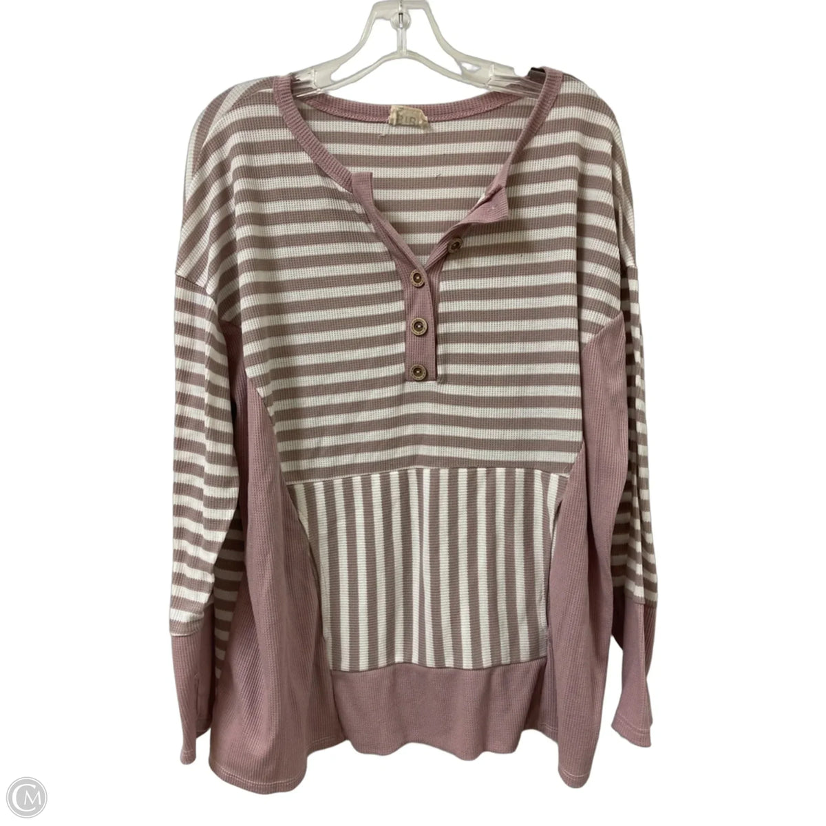 Top Long Sleeve By Bibi In Pink, Size: L