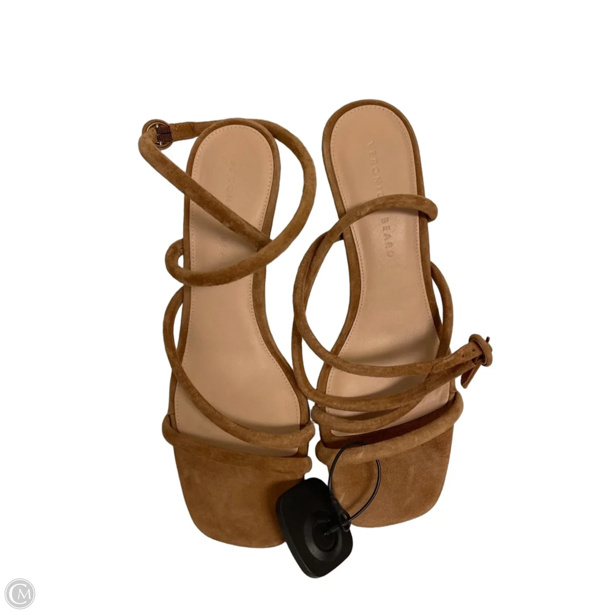 Sandals Heels Kitten By Veronica Beard In Brown, Size: 9
