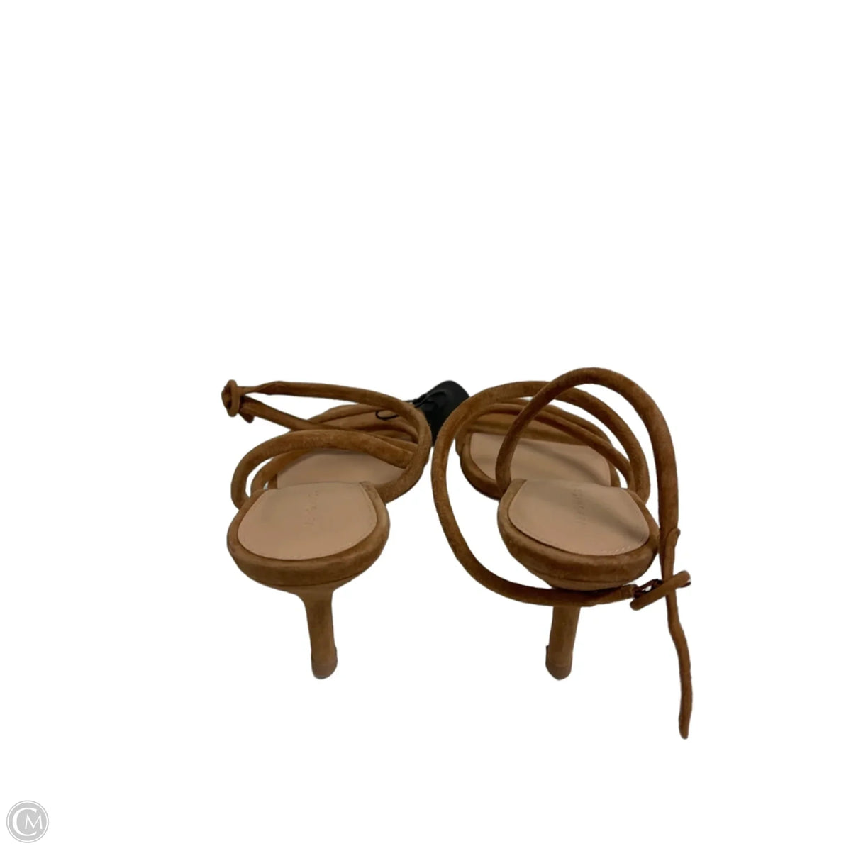 Sandals Heels Kitten By Veronica Beard In Brown, Size: 9