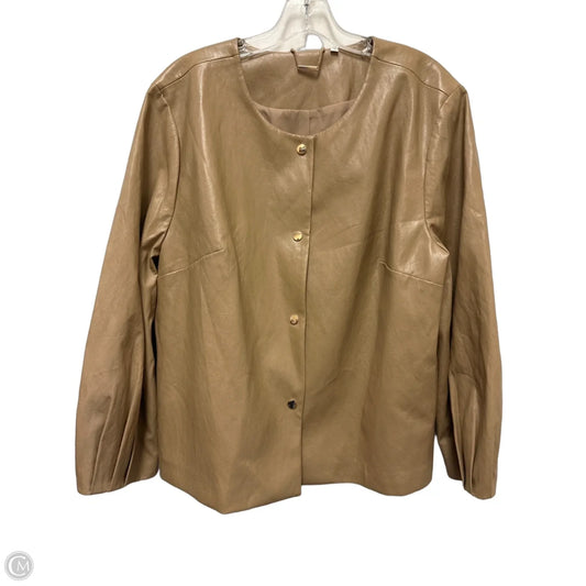 Jacket Other By Chicos In Brown, Size: 2x