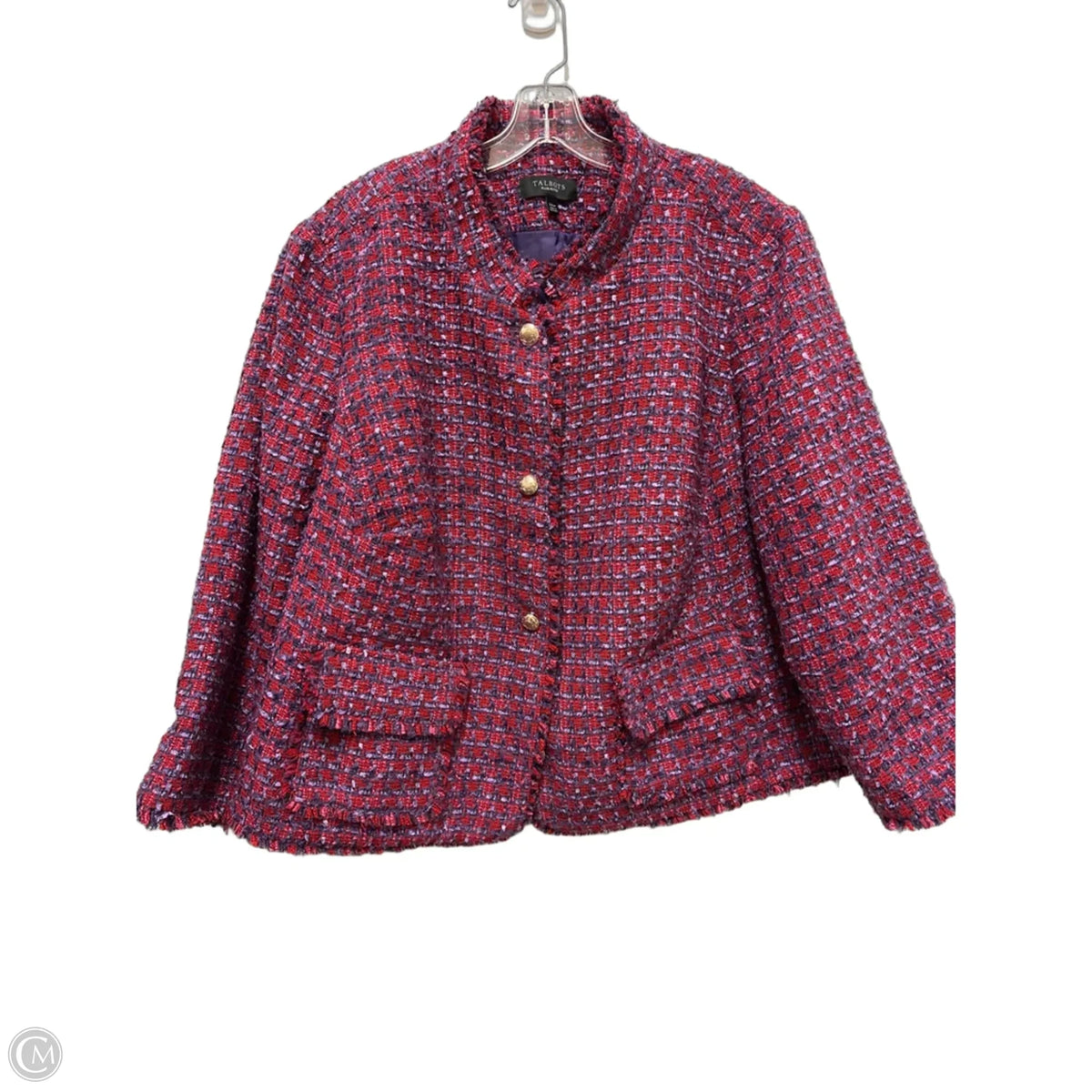 Blazer By Talbots In Purple & Red, Size: 3x