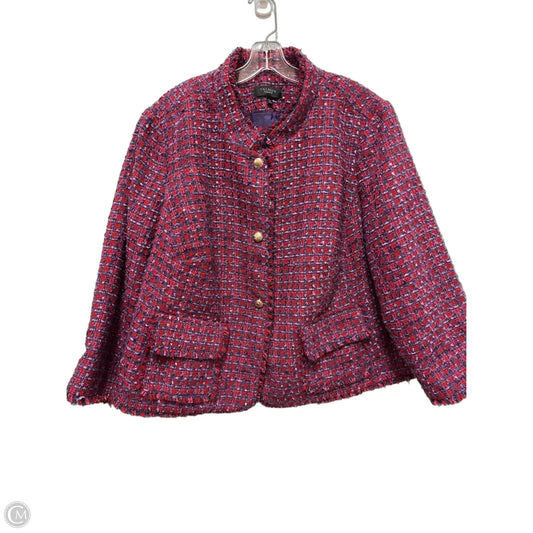 Blazer By Talbots In Purple & Red, Size: 3x
