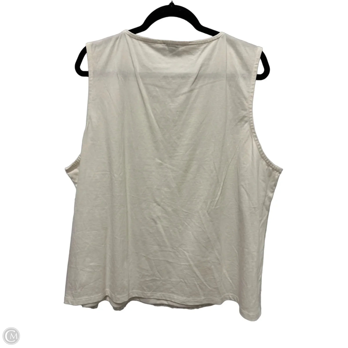 Top Sleeveless By Talbots In Cream, Size: 3x