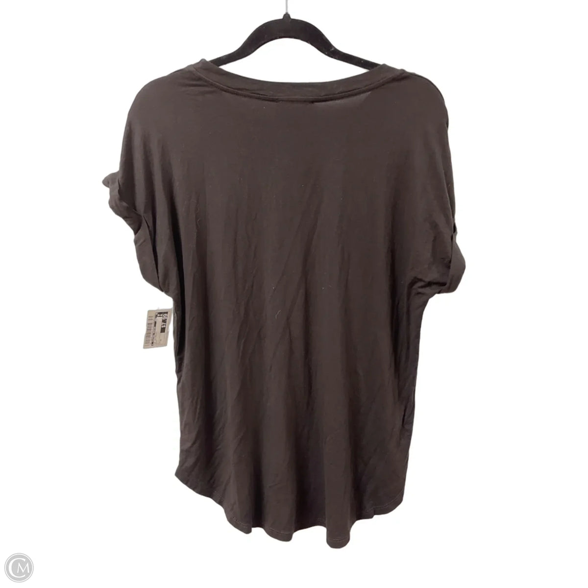 Top Short Sleeve Basic By Clothes Mentor In Brown, Size: M