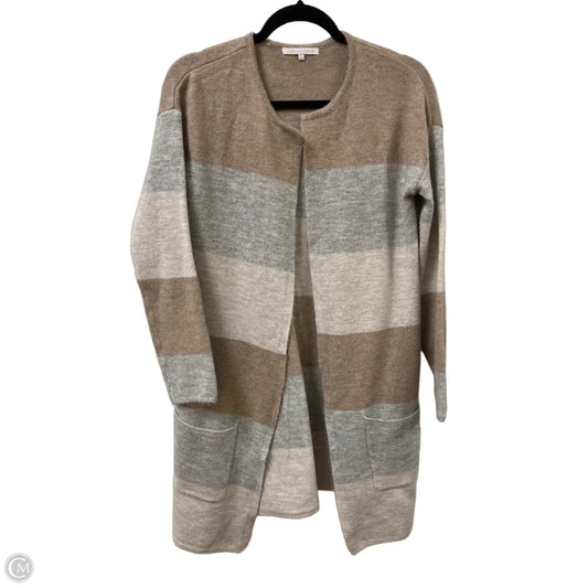 Sweater Cardigan By Clothes Mentor In Cream, Size: M