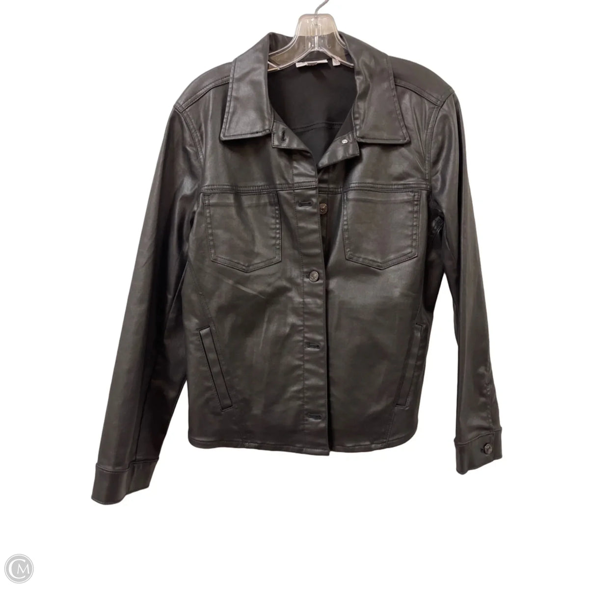 Jacket Other By Chicos In Black, Size: L