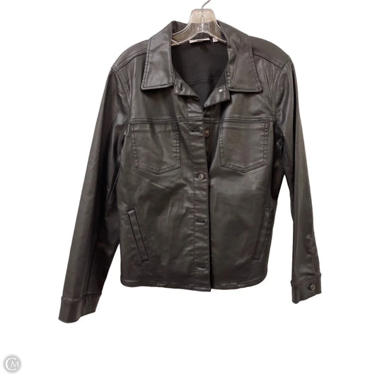 Jacket Other By Chicos In Black, Size: L