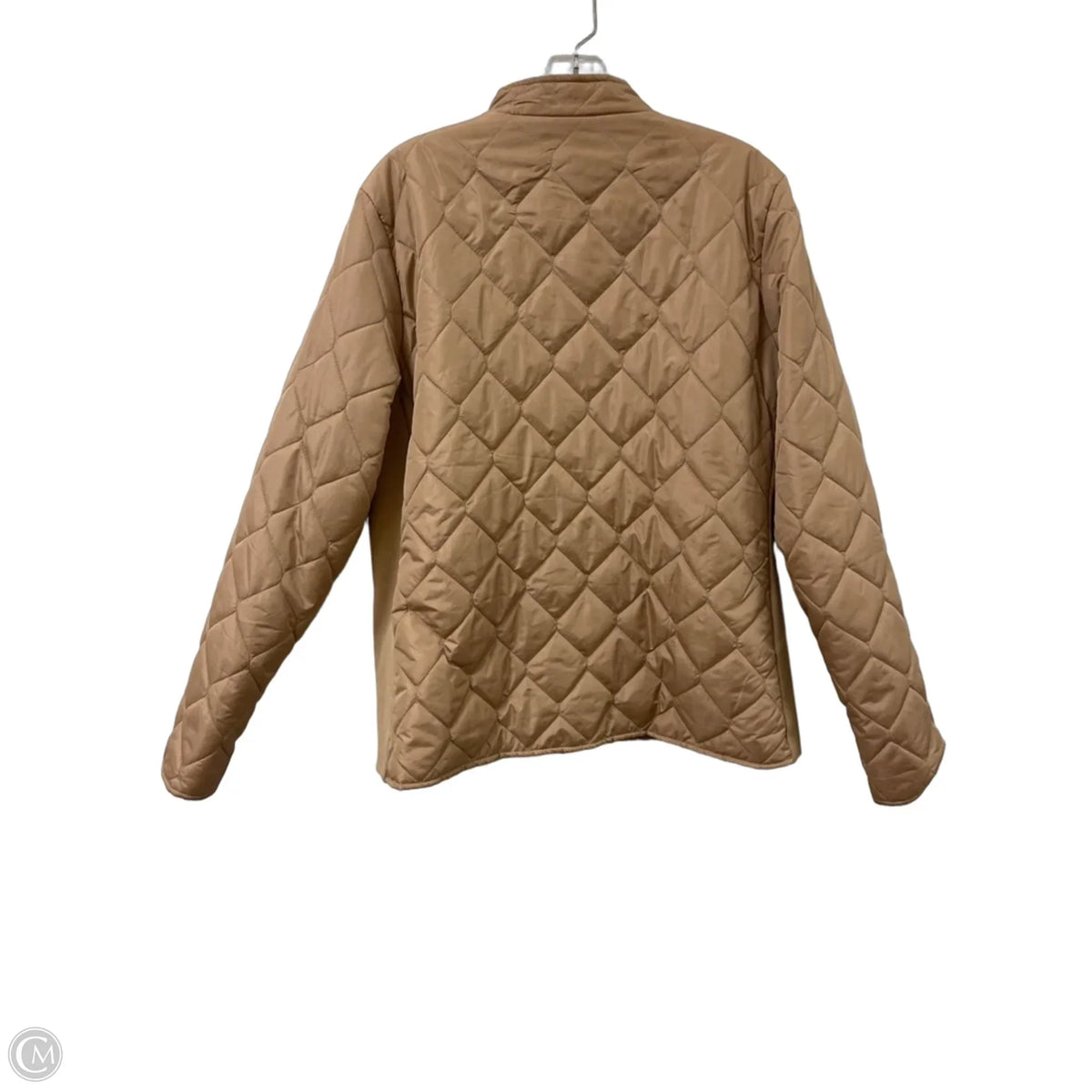Coat Puffer & Quilted By Kim Rogers In Tan, Size: M