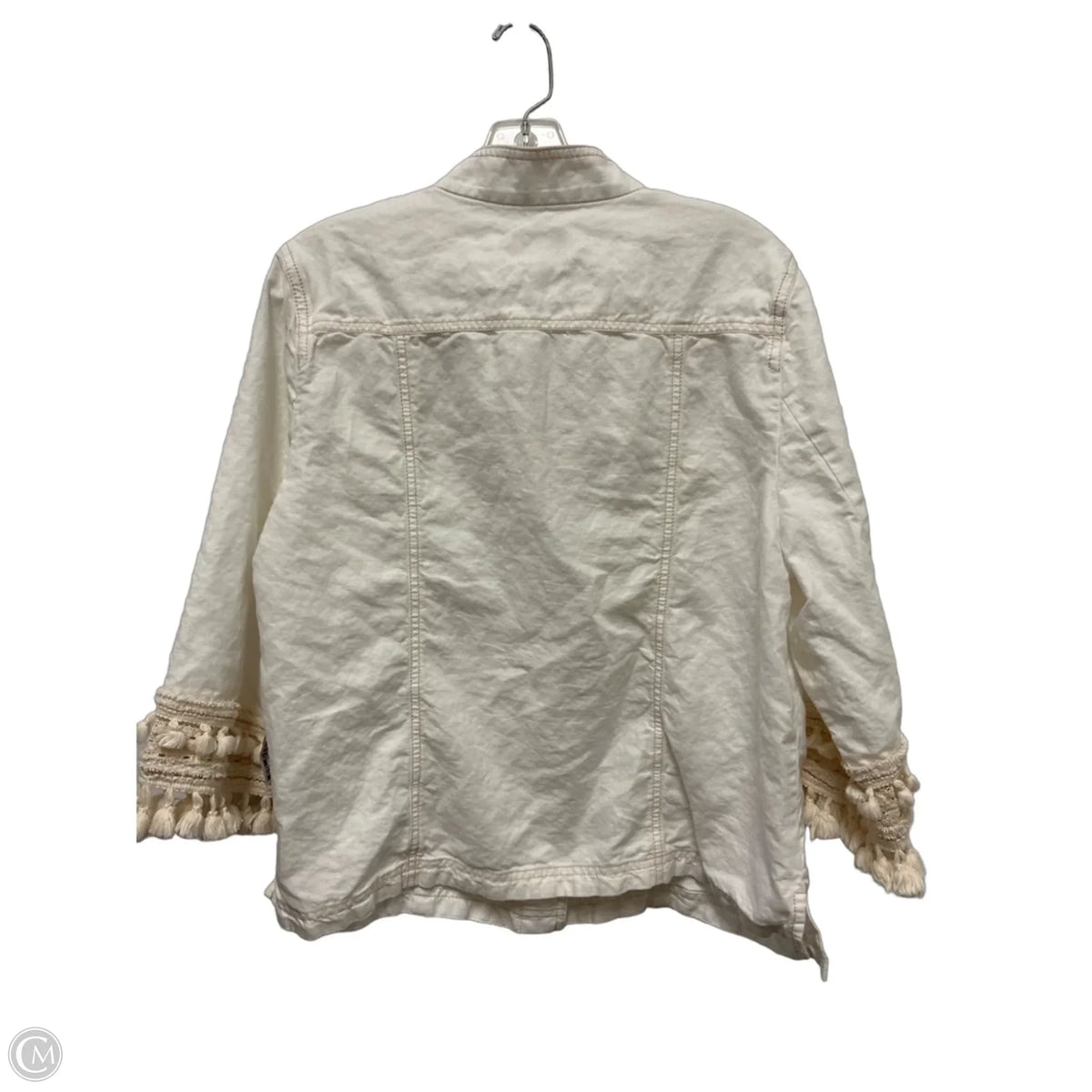 Blazer By Chicos In Cream, Size: Xl