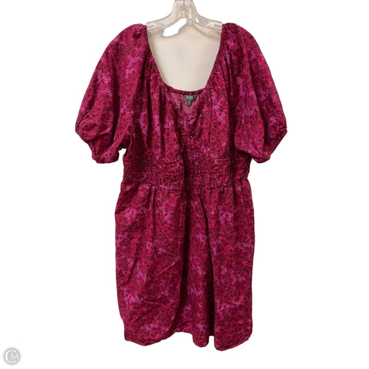 Dress Casual Short By Terra & Sky In Red, Size: 2x
