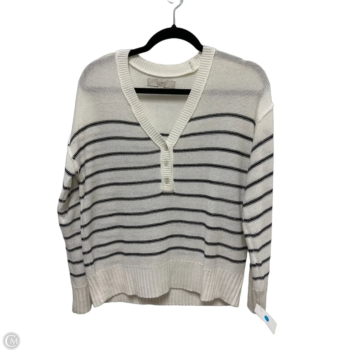 Sweater By Loft In Cream, Size: S
