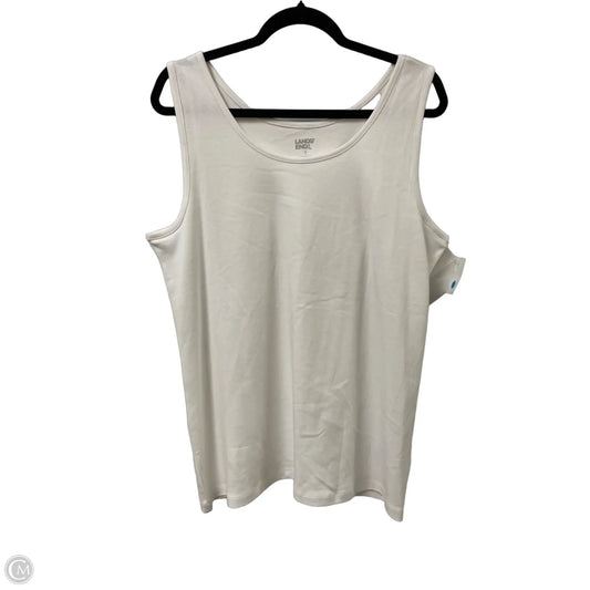 Tank Top By Lands End In White, Size: Xl