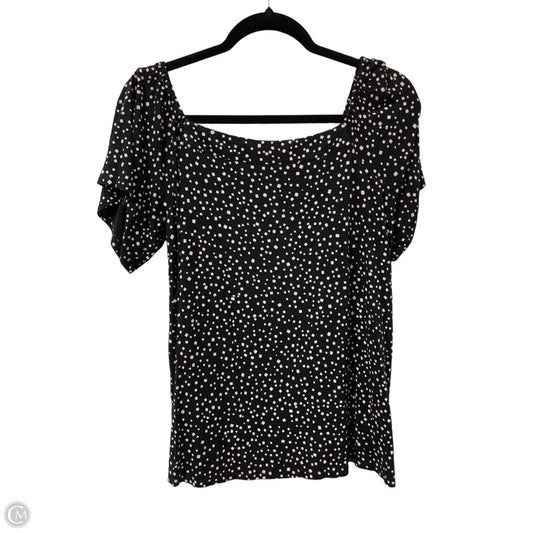 Top Short Sleeve By J. Jill In Black, Size: M