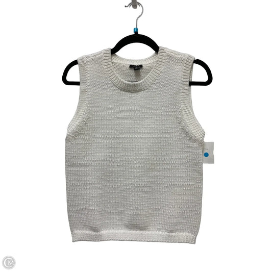 Sweater Short Sleeve By Ann Taylor In Cream, Size: S
