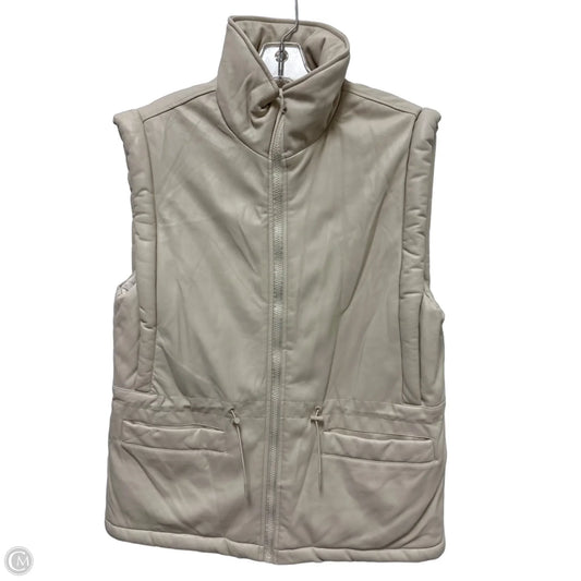 Vest Puffer & Quilted By Steve Madden In Cream, Size: M