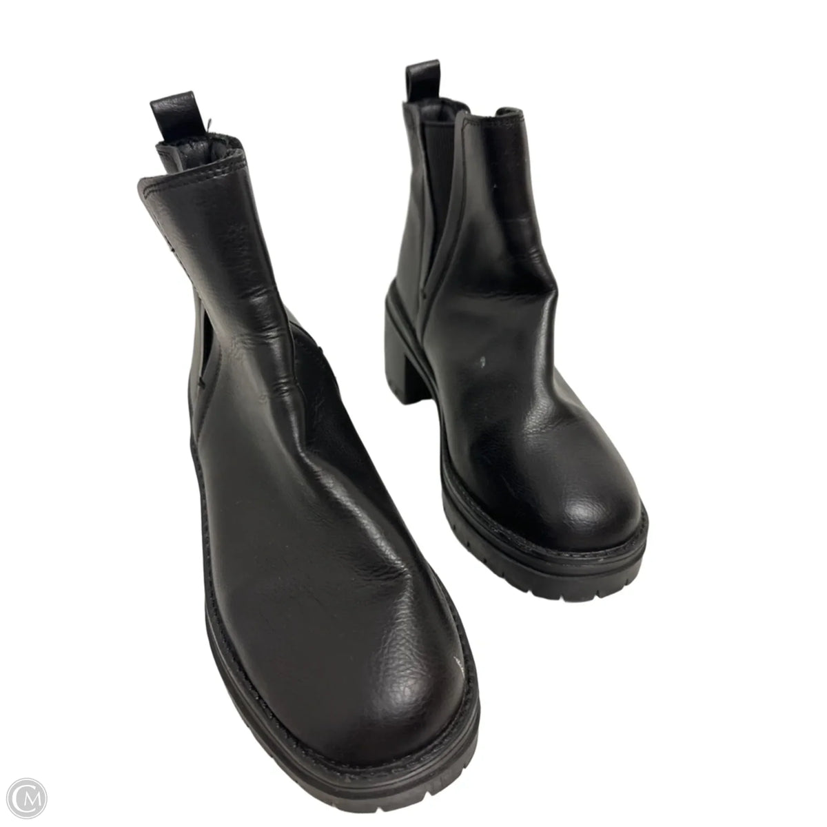 Boots Ankle Heels By Mia In Black, Size: 8
