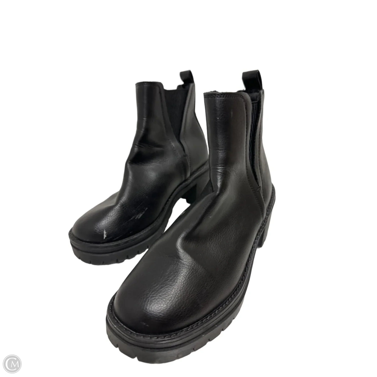 Boots Ankle Heels By Mia In Black, Size: 8