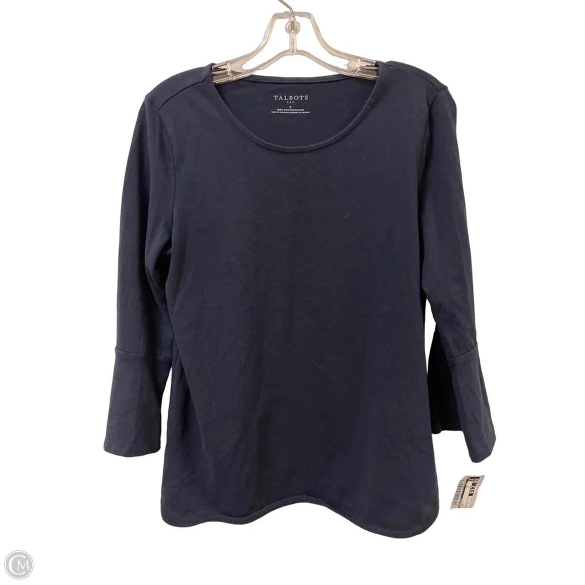 Top Long Sleeve By Talbots In Navy, Size: S