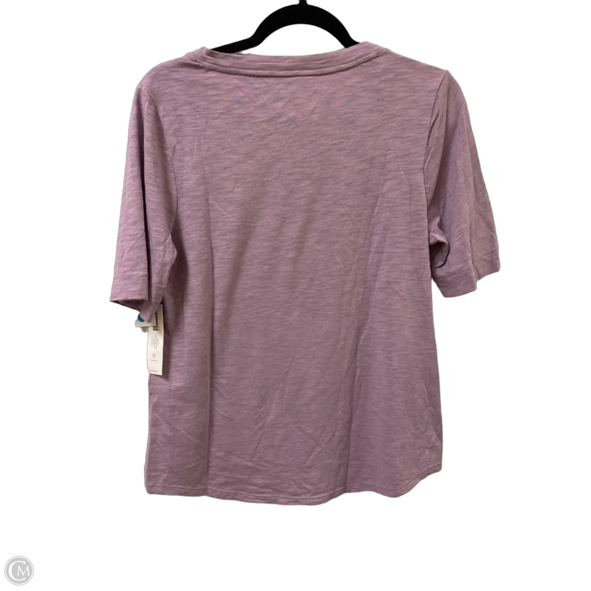 Top Short Sleeve Basic By Chicos In Purple, Size: S