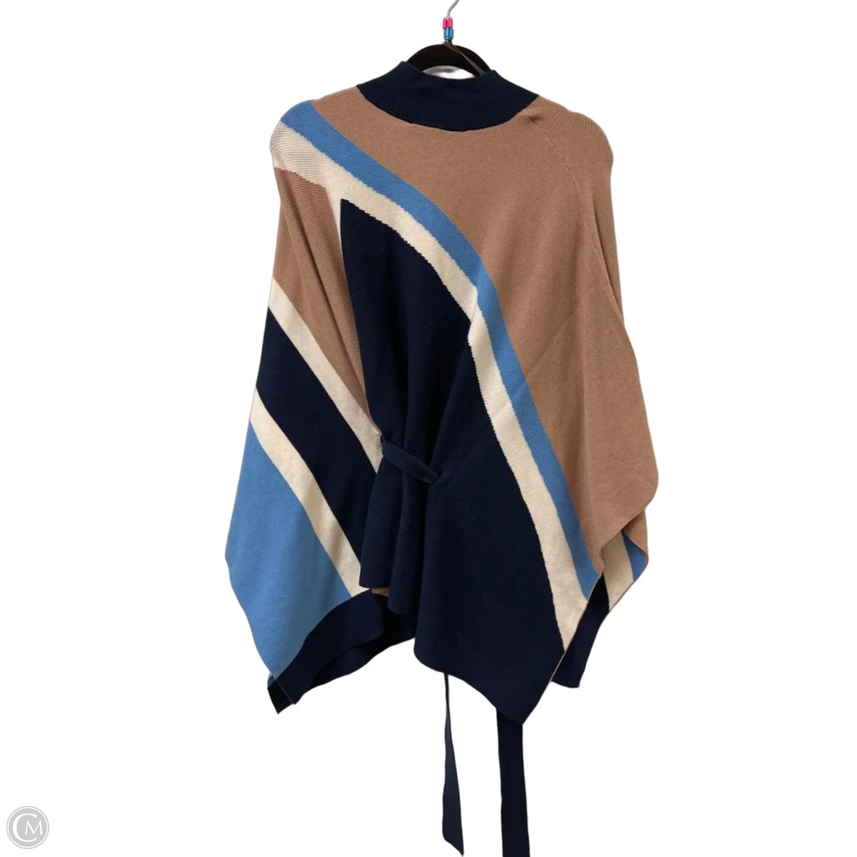 Sweater By Chicos In Blue & Brown, Size: S
