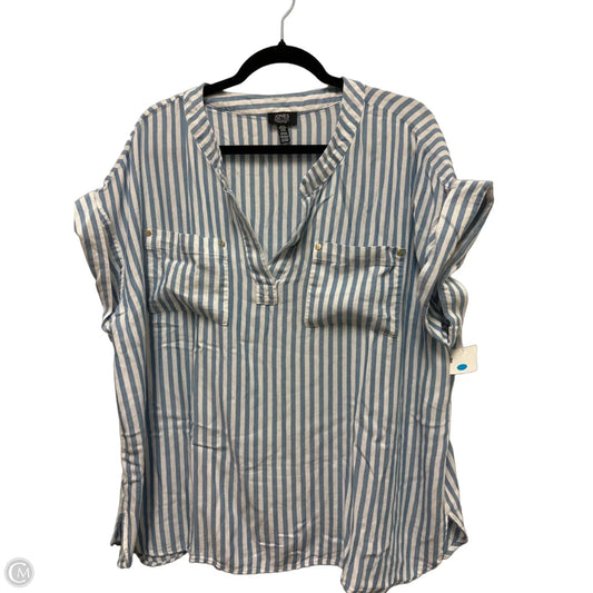 Top Short Sleeve By Jones New York In Blue, Size: 2x