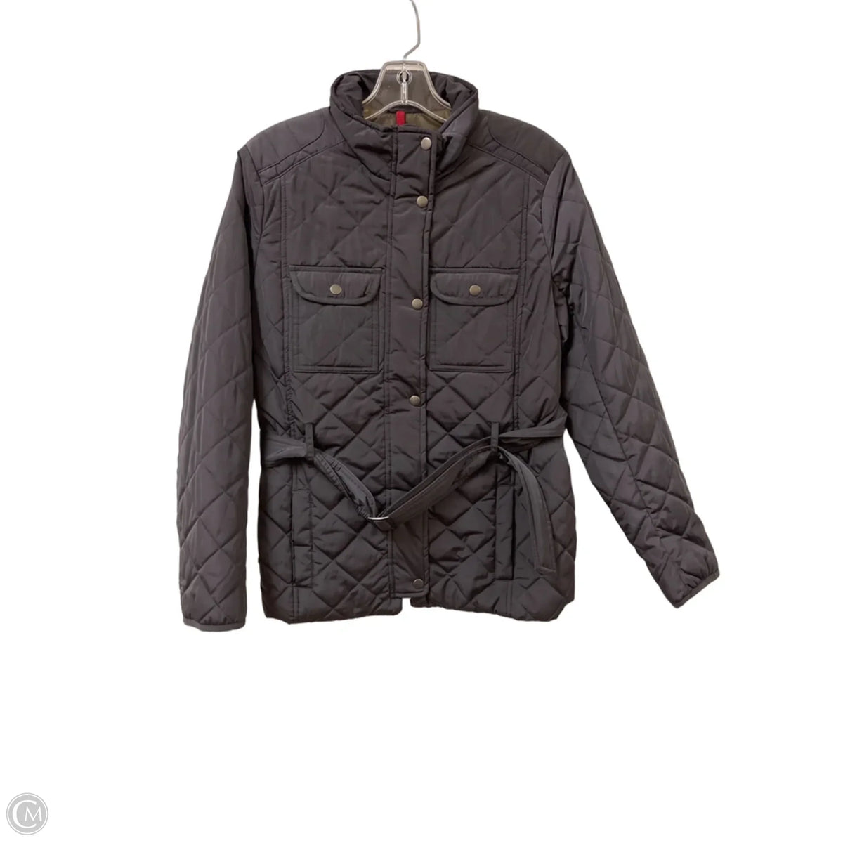 Jacket Puffer & Quilted By Gap In Grey, Size: M