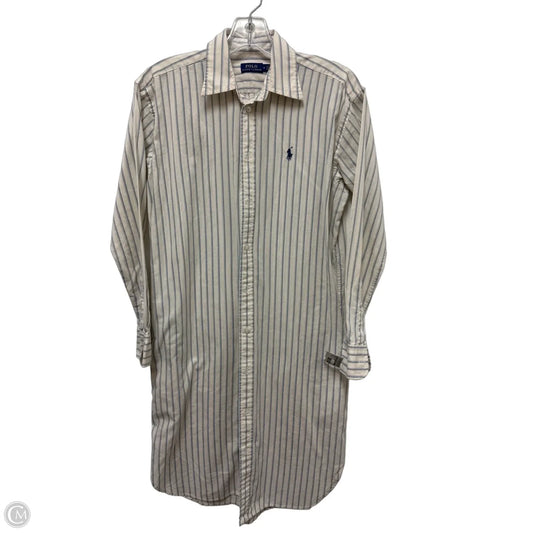 Dress Casual Midi By Polo Ralph Lauren In Cream, Size: Xs