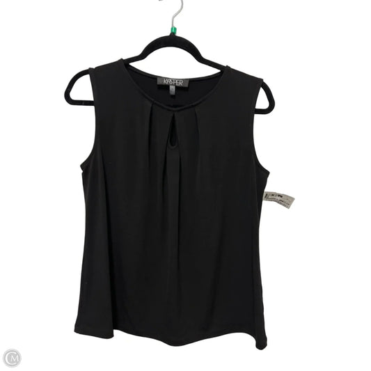 Top Sleeveless By Kasper In Black, Size: Mp