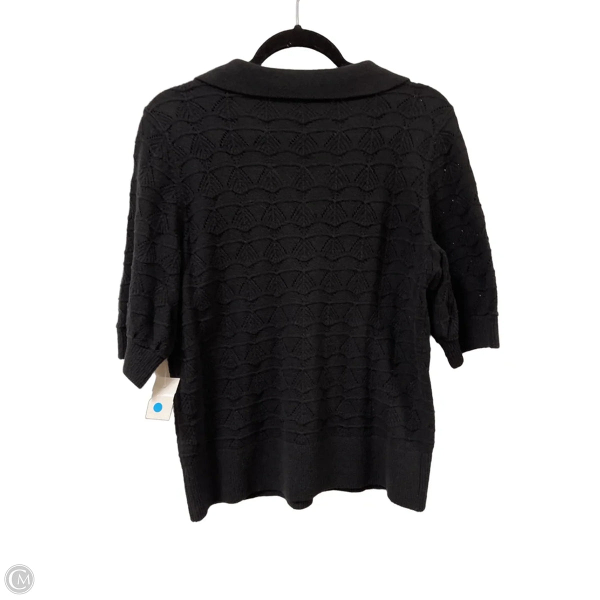 Top Short Sleeve By Talbots In Black, Size: M