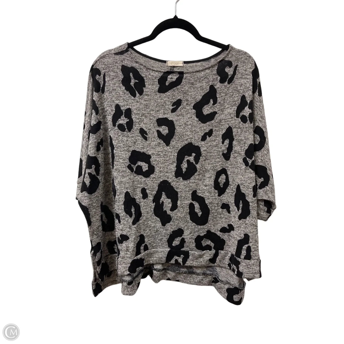 Top Short Sleeve By Oddi In Grey, Size: S