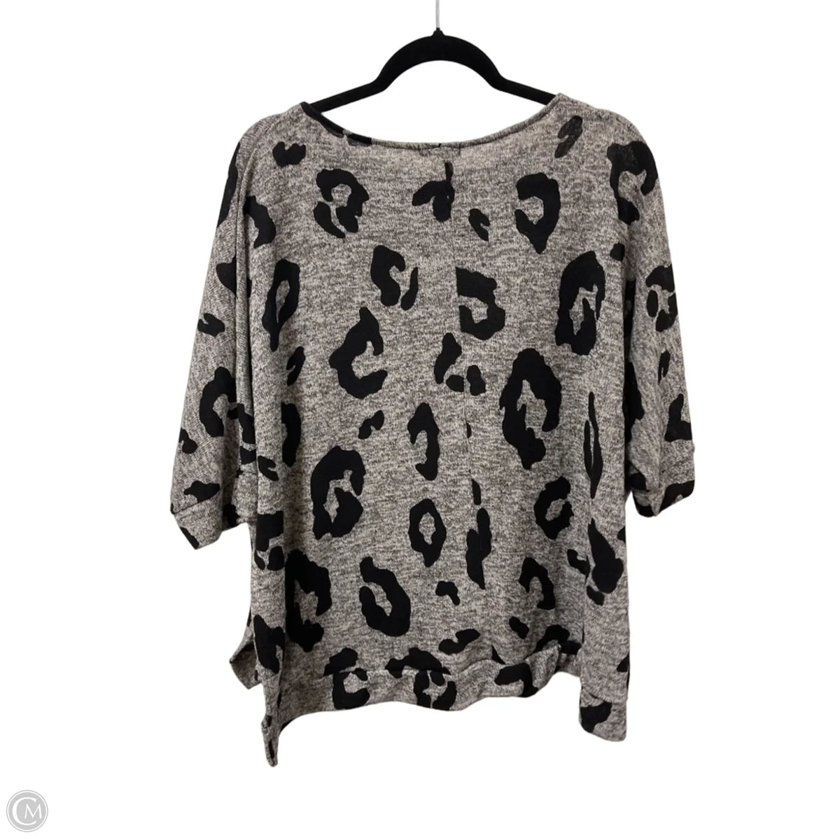 Top Short Sleeve By Oddi In Grey, Size: S