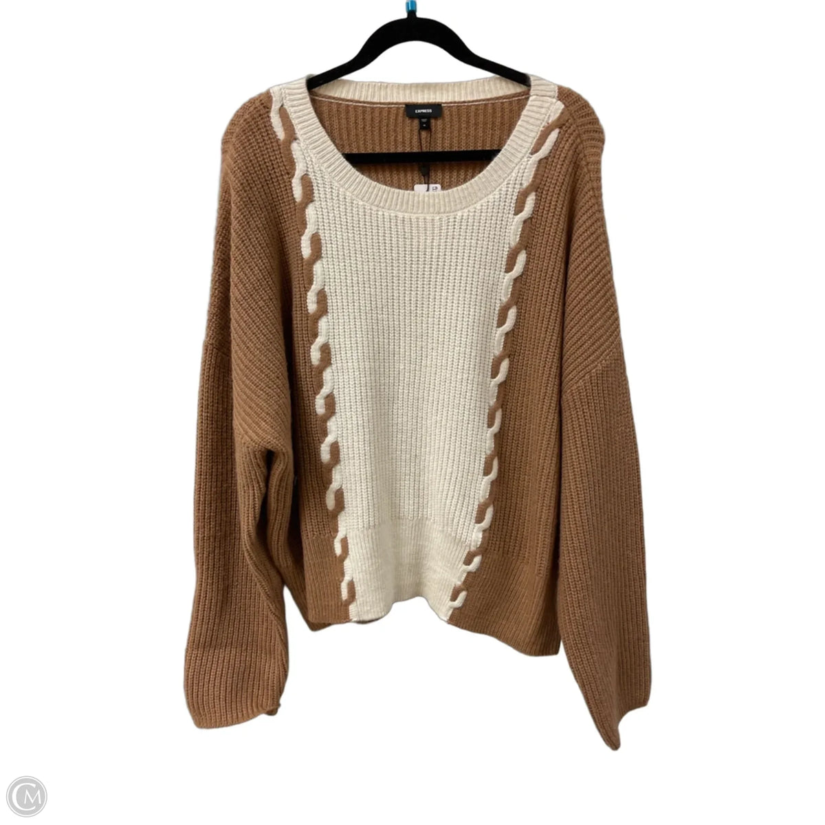 Sweater By Express In Brown, Size: Xl