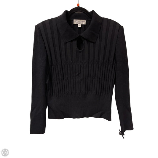 Sweater Luxury Designer By St John Collection In Black, Size: L