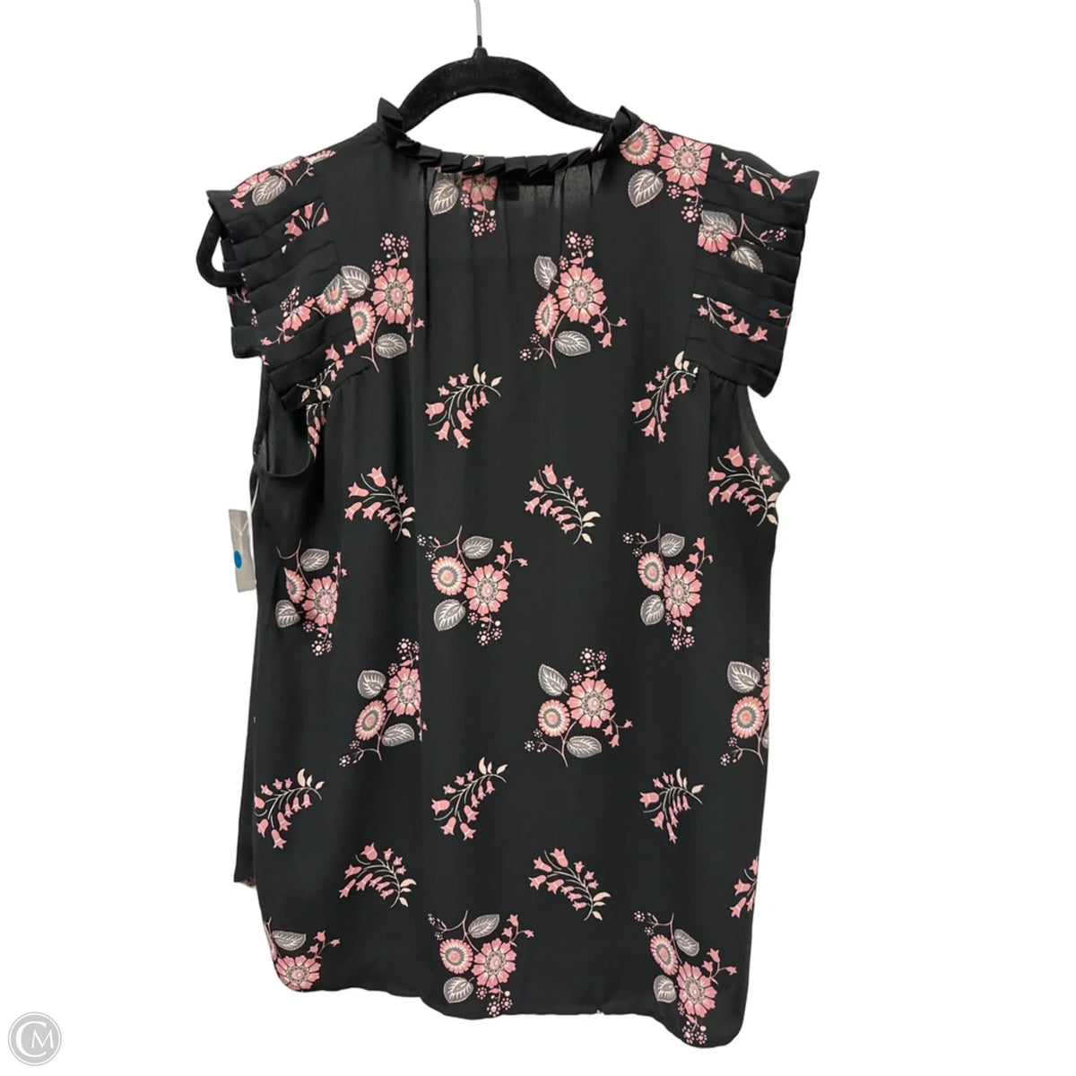 Top Sleeveless By Loft In Black, Size: S
