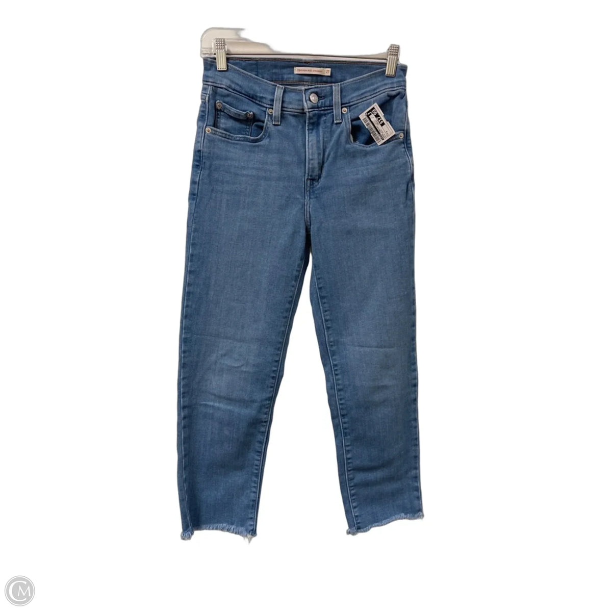 Jeans Straight By Levis In Blue Denim, Size: 4