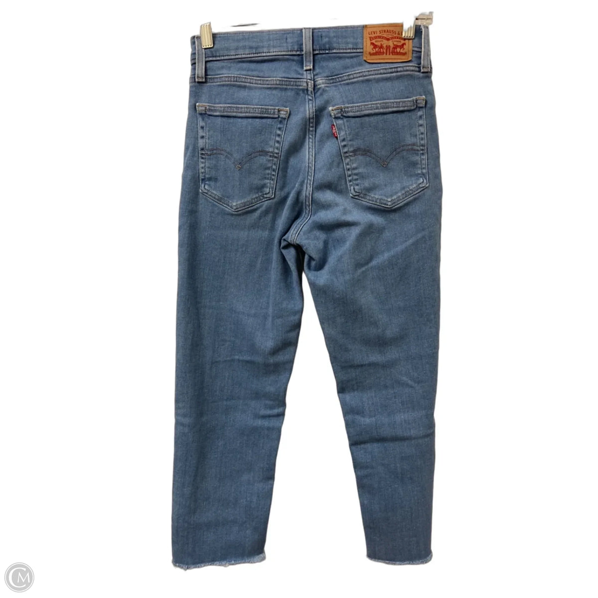 Jeans Straight By Levis In Blue Denim, Size: 4
