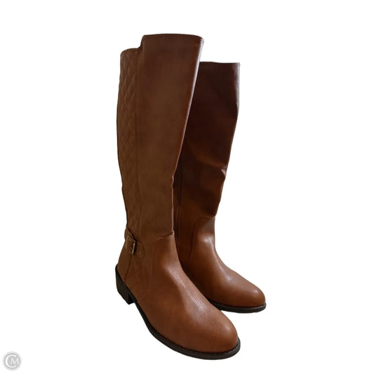 Boots Knee Flats By St Johns Bay In Brown, Size: 9