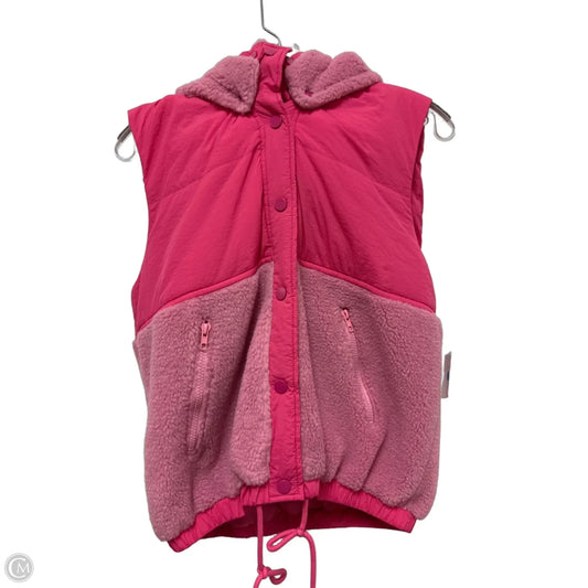 Vest Puffer & Quilted By Tcec In Pink, Size: L