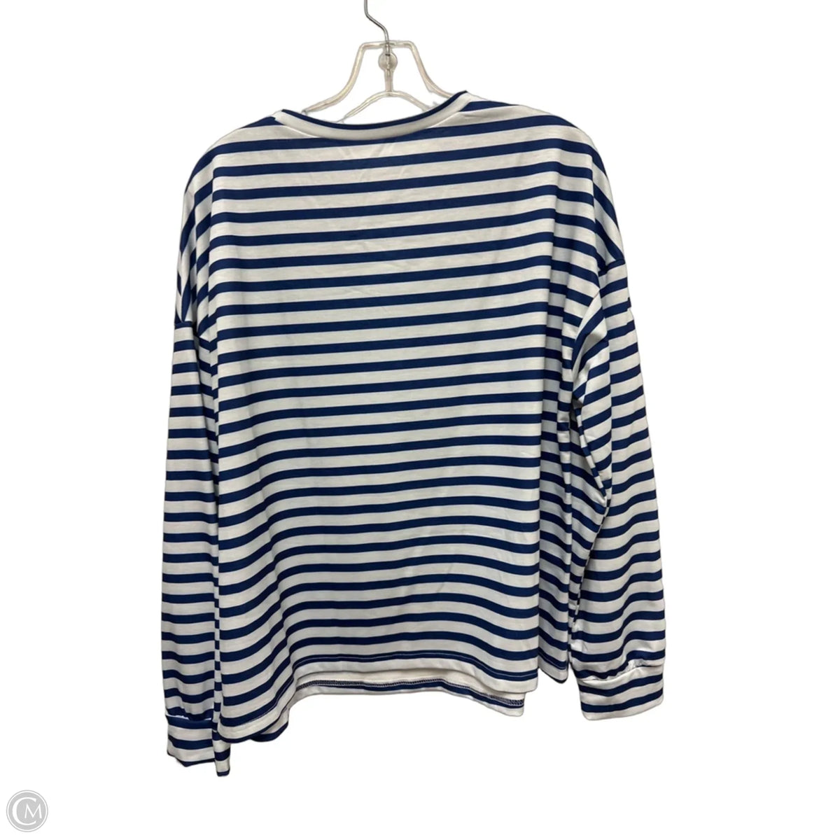 Top Long Sleeve By Clothes Mentor In Striped Pattern, Size: M