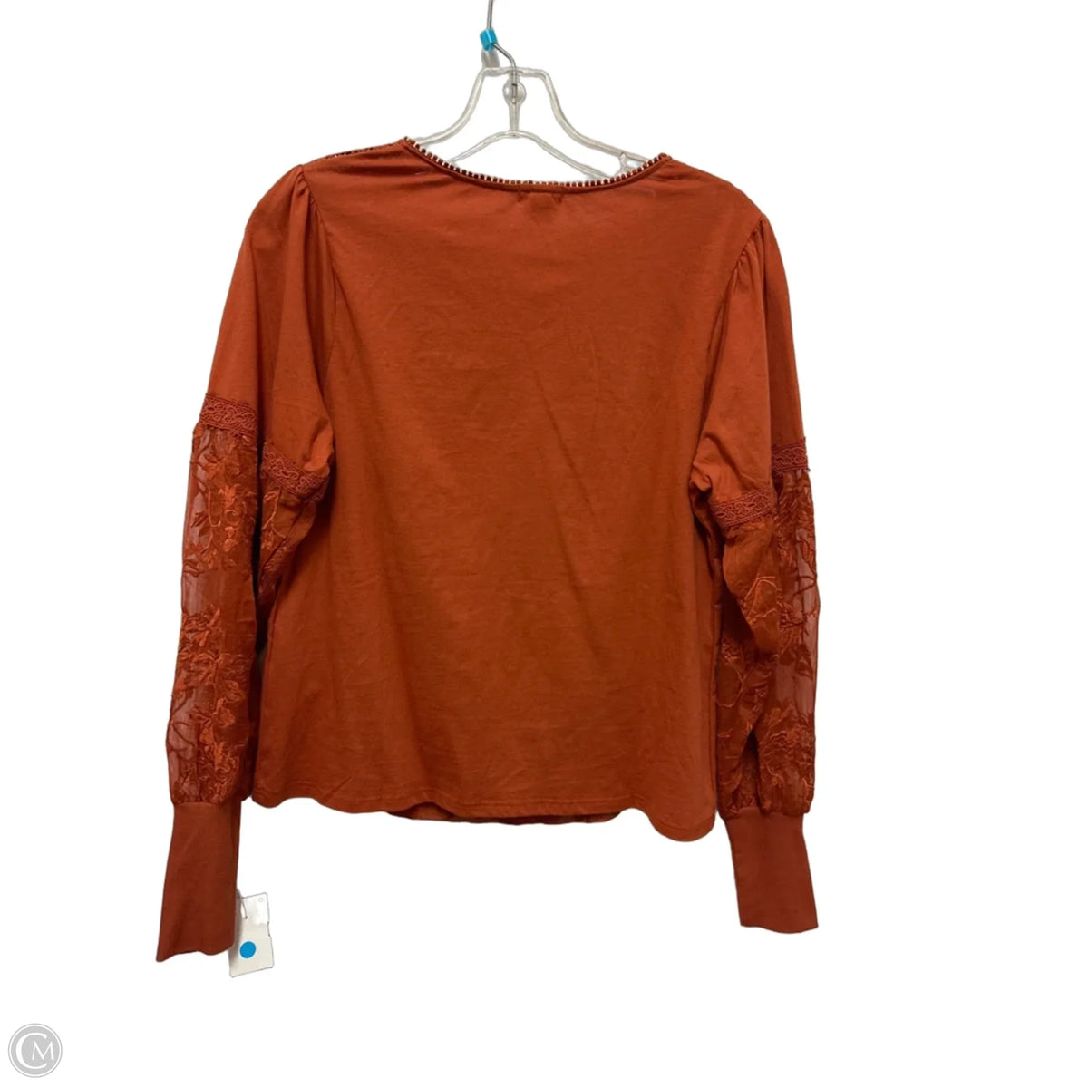 Blouse Long Sleeve By Tiny In Orange, Size: S