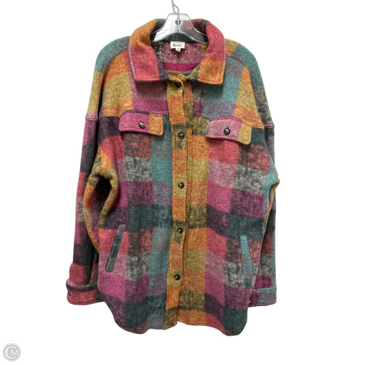 Jacket Shirt By Bibi In Multi-colored, Size: Xl
