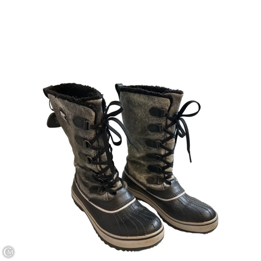 Boots Mid-calf Flats By Sorel In Black, Size: 8