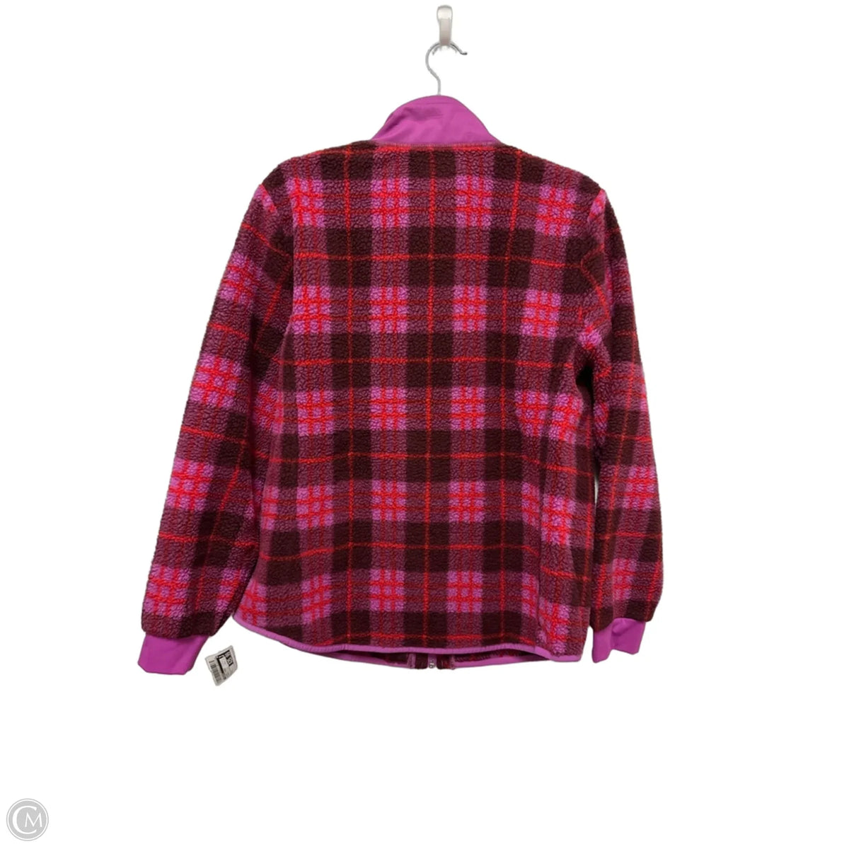 Jacket Fleece By Talbots In Purple, Size: L
