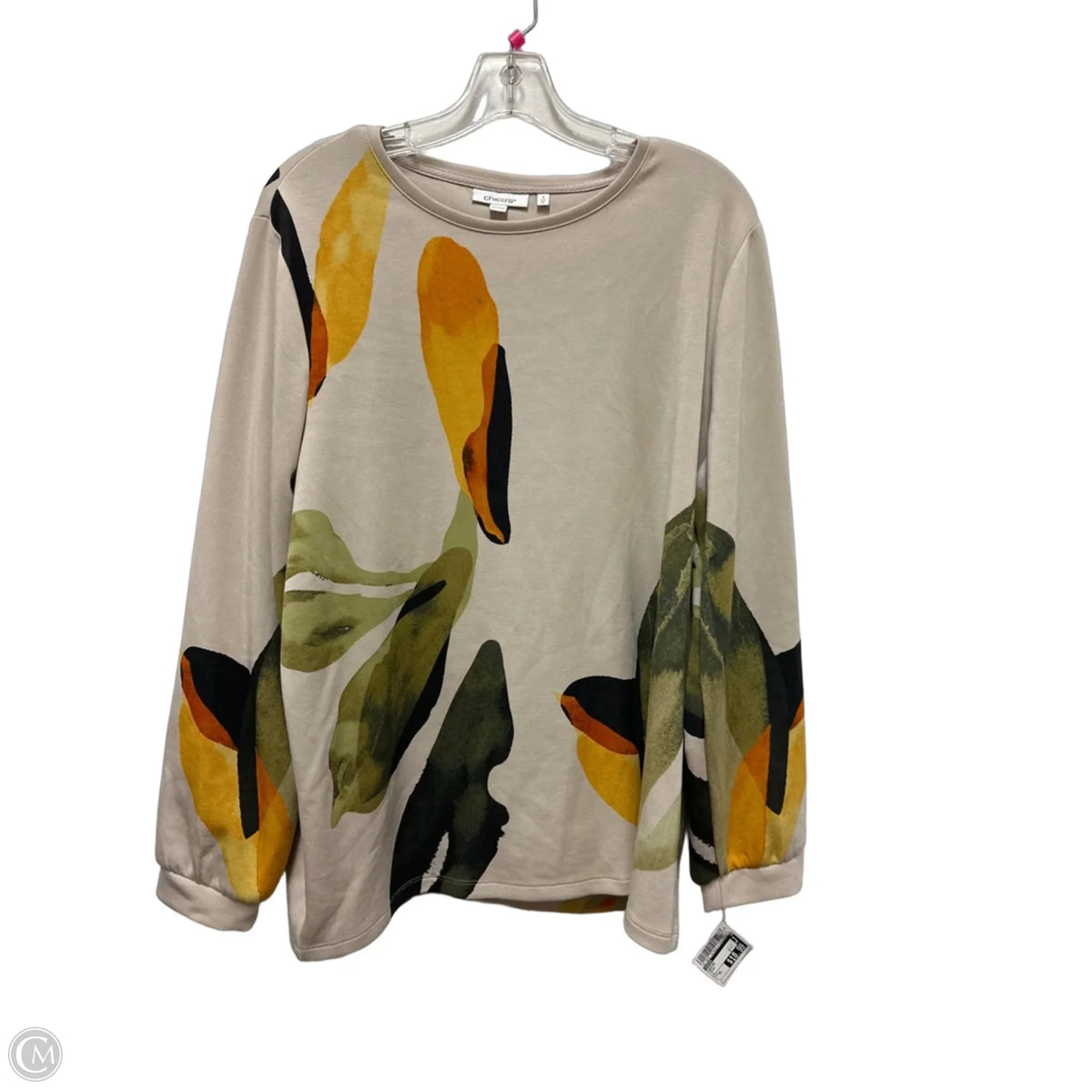 Sweater By Chicos In Cream, Size: Xl