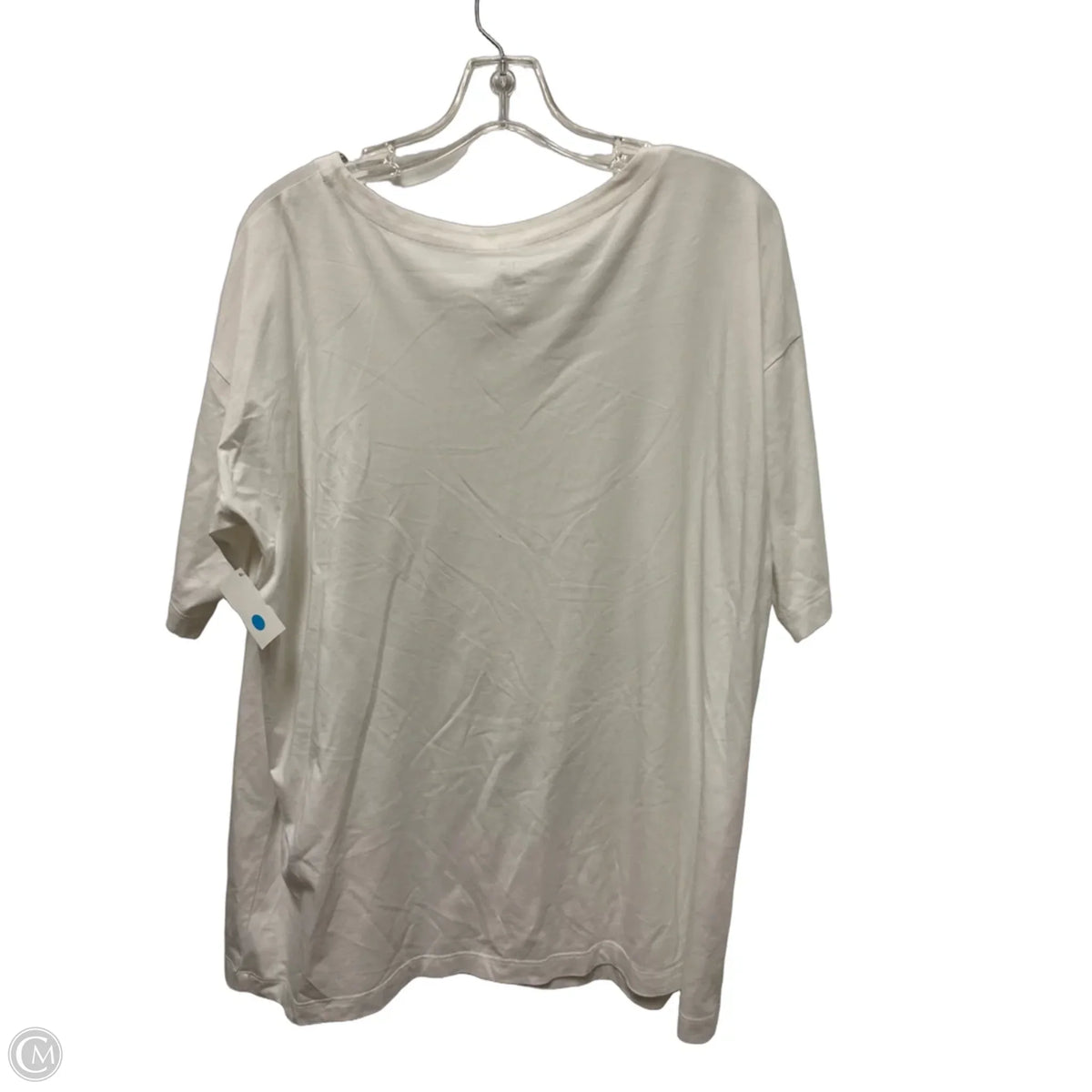 Top Short Sleeve Basic By J. Jill In White, Size: L