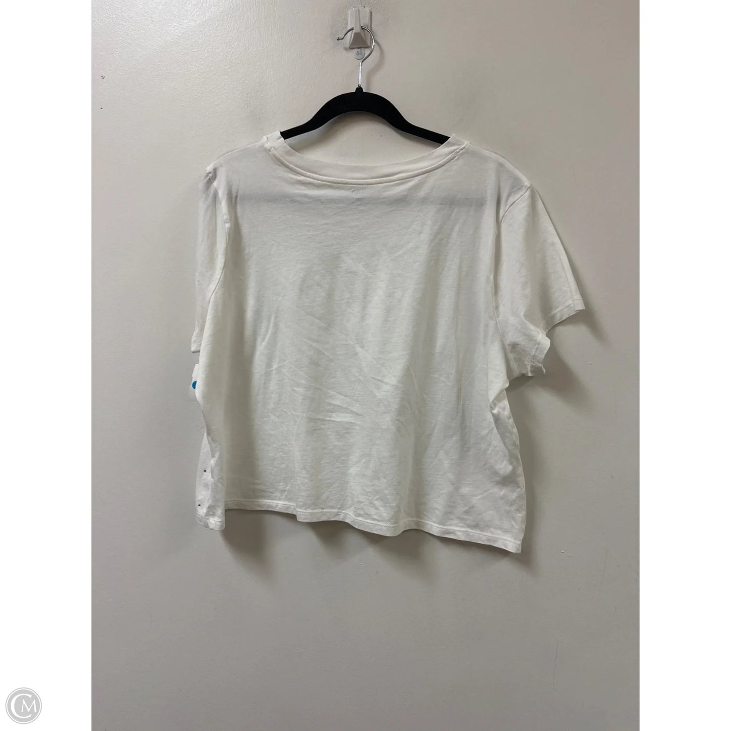 Top Short Sleeve By Ana In White, Size: Xl