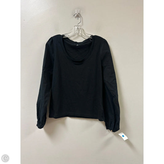 Top Long Sleeve By Lands End In Black, Size: M
