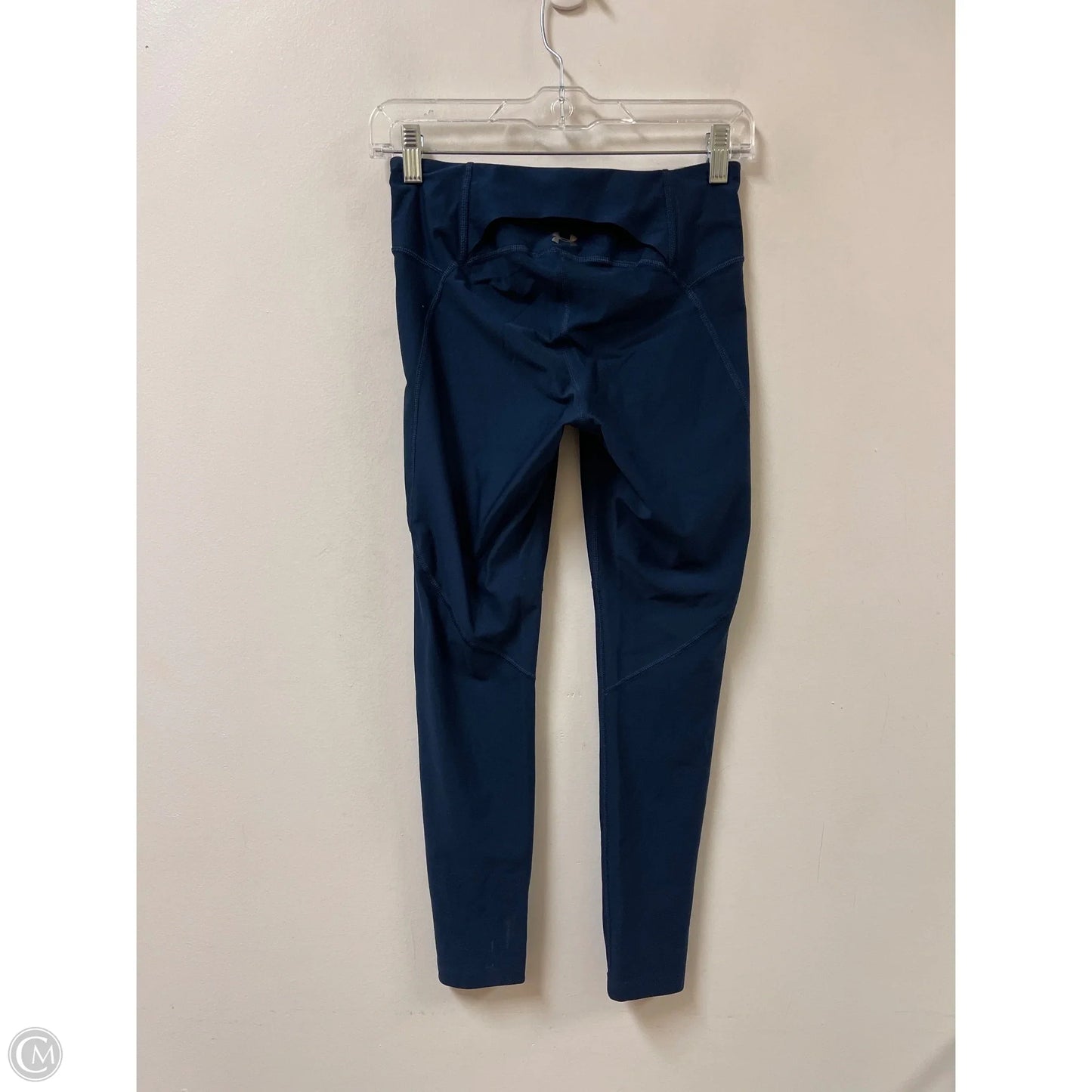 Athletic Leggings By Under Armour In Navy, Size: S