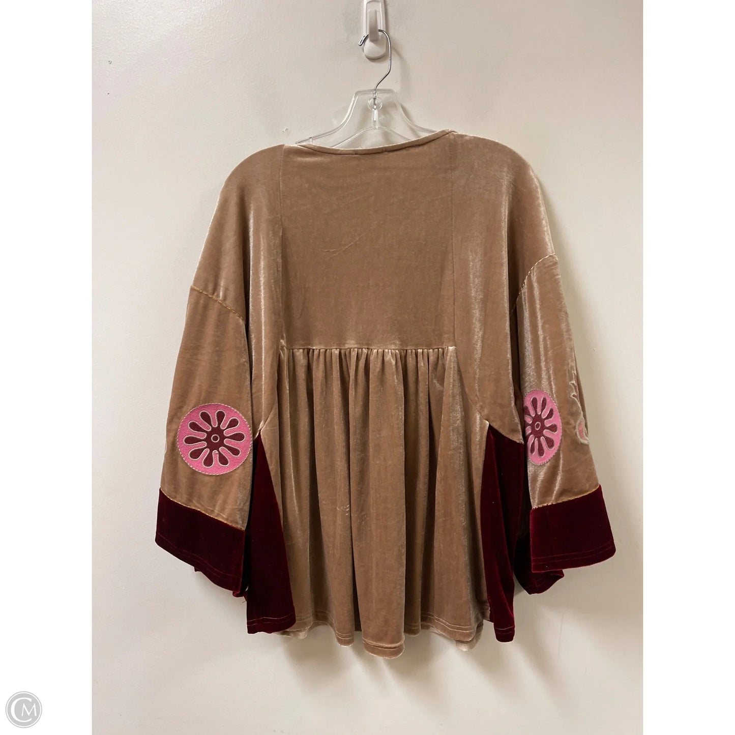 Tunic Long Sleeve By Easel In Brown, Size: M